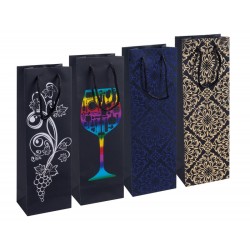TOREBKA NA ALKOHOL 12X35,5X8CM DONAU HOME MIX WZORÓW LAMINOWANA