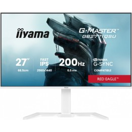 IIYAMA Monitor 27 cali GB2771QSU-W1 QHD,Fast IPS,200Hz,HAS (150) PIVOT, 2xUSB 3.2, 2xUSB C, 0,5ms, 2xHDMI, DP, 350cd,Adaptive G-