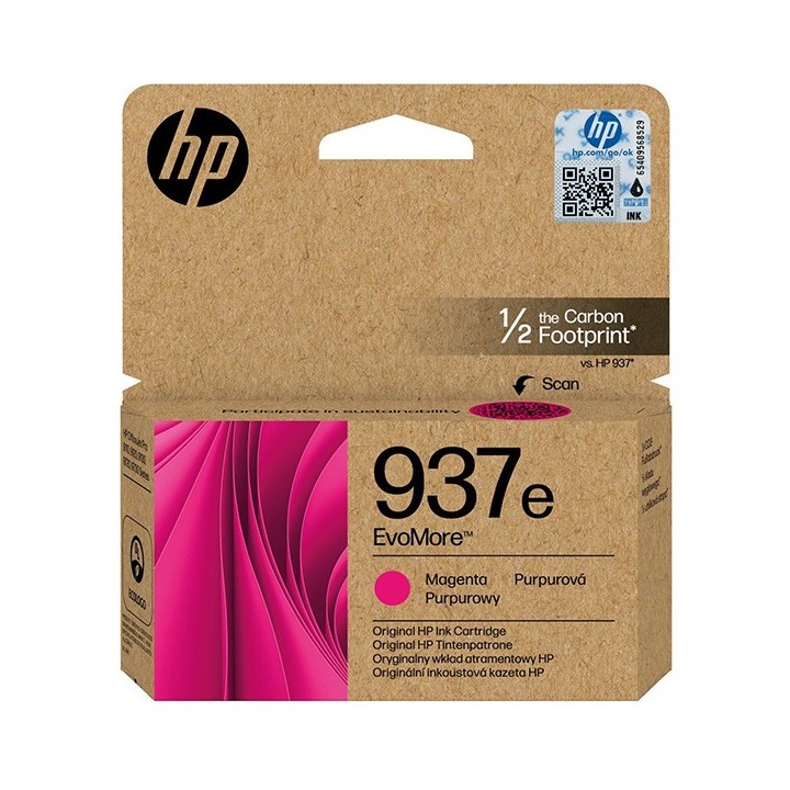 HP oryginalny ink EvoMore 4S6W7NE, HP 937e, magenta, 1650s