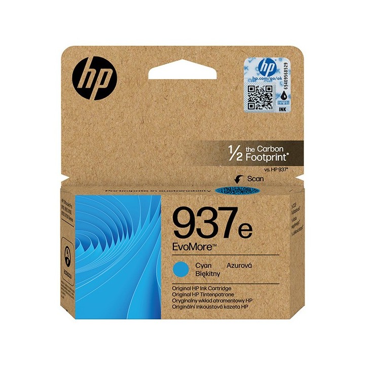 HP oryginalny ink EvoMore 4S6W6NE, HP 937e, cyan, 1650s