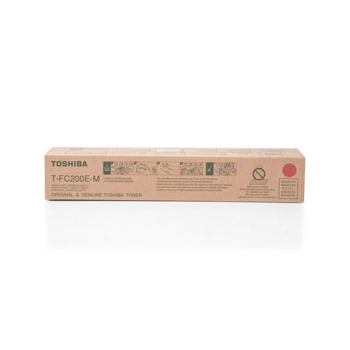 Toshiba oryginalny toner T-FC200EM 6AJ00000127, magenta, 33600s