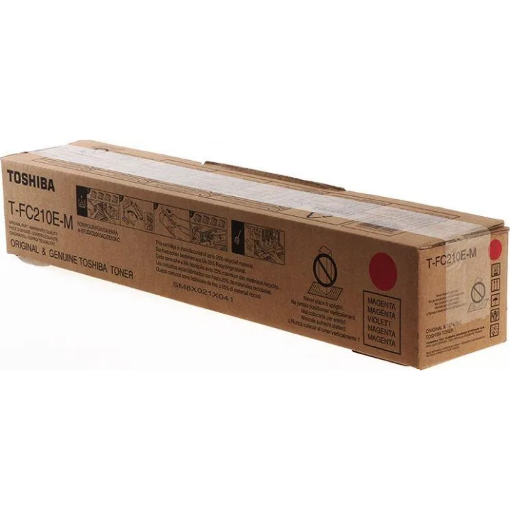 Toshiba oryginalny toner T-FC210EM, 6AJ00000165, magenta, 33600s