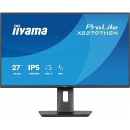 IIYAMA Monitor 27 cali XB2797HSN-B1 IPS,FHD,HAS150 ,350cd,1ms HDMI, DP,USB-C DOCK 65W, 4xUSB HUB, RJ45