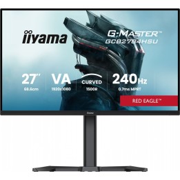 IIYAMA Monitor 27 cali GCB2784HSU-B1 FHD, 0.7ms, VA, 1500R, 240Hz, 2xHDMI, DP, 2xUSB, FreeSync Premium -1920x1080 (48-240Hz), HD