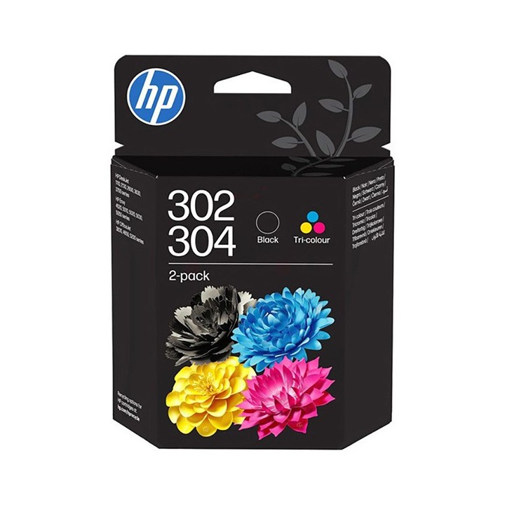 HP oryginalny ink / tusz B82L1AE, HP 302/304, BK/CMY, 170/150s, 2-pack