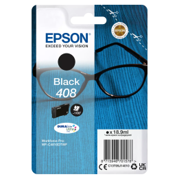 Epson oryginalny ink / tusz C13T09J14010, T09J140, 408, black, 18.9ml