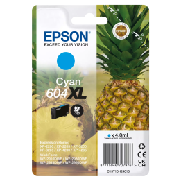 Epson oryginalny ink / tusz C13T10H24010, T10H240, 604XL, cyan, 350s, 4.0ml