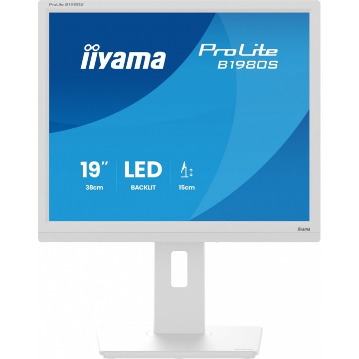 IIYAMA Monitor 19 cali B1980S-W1 HDMI, DP, PIVOT, HAS/150mm