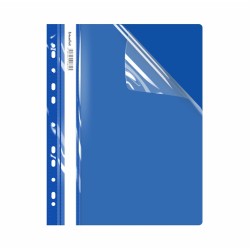 SKOROSZYT TWARDY PLASTIKOWY Z PERFORACJĄ A4 BIUR-FOL ECONOMY STP-02-03 NIEBIESKI PVC