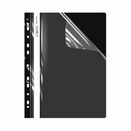 SKOROSZYT TWARDY PLASTIKOWY Z PERFORACJĄ A4 BIUR-FOL ECONOMY STP-02-05 CZARNY PVC
