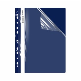 SKOROSZYT TWARDY PLASTIKOWY Z PERFORACJĄ A4 BIUR-FOL ECONOMY STP-02-09 GRANATOWY PVC