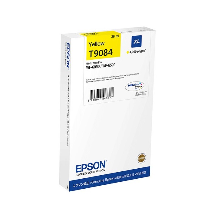 Epson oryginalny ink / tusz C13T90844N, T9084, XL, yellow, 39ml