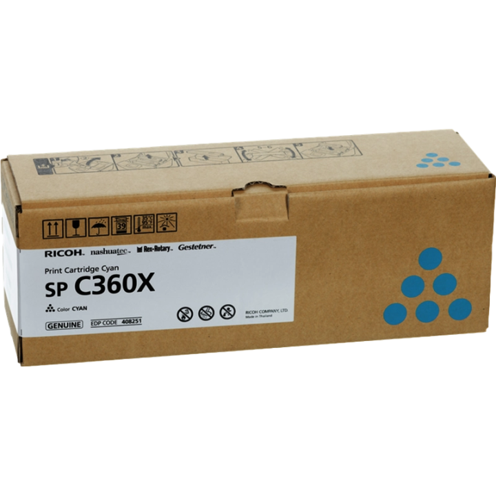 Ricoh oryginalny toner 408251, cyan, 9000s