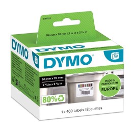 Dymo etykiety papierowe 70mm x 54mm, białe, Etykiety gastronomiczne, 1x400 szt., 2187329