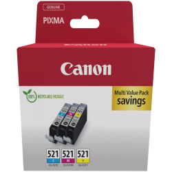 Canon oryginalny ink / tusz CLI-521 CMY, 2934B015, CMY, multipack