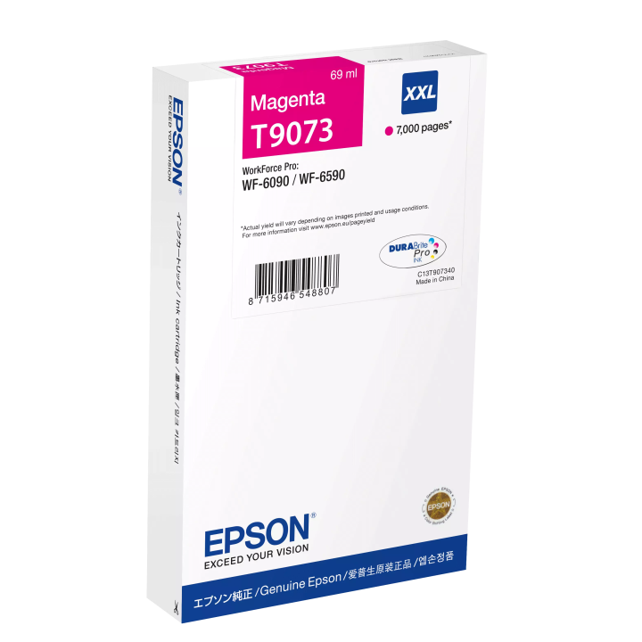 TUSZ ORYGINALNY EPSON T9073 C13T90734N MAGENTA 69 ML
