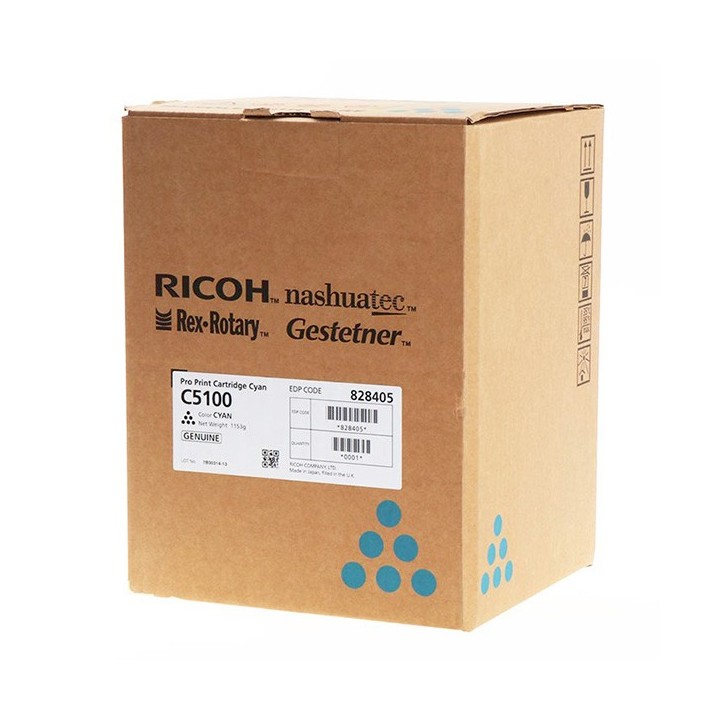 Ricoh oryginalny toner 828405, 828228, cyan