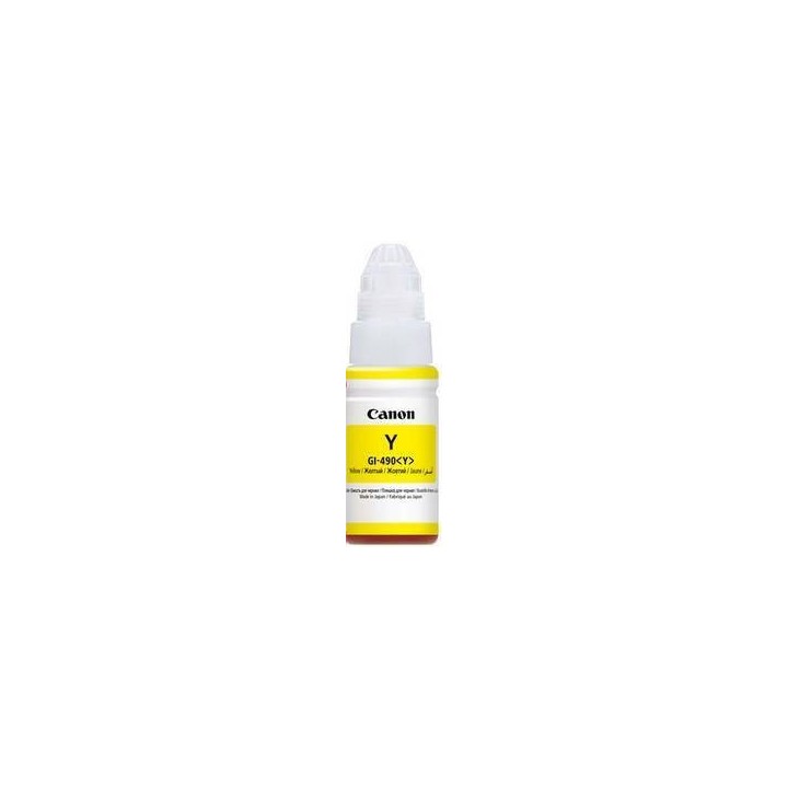 TUSZ ORYGINALNY CANON GI490Y 0666C001 YELLOW 70 ML