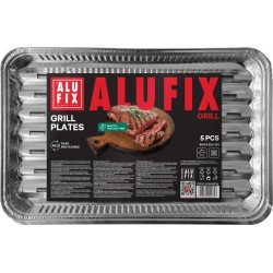 TACKA DO GRILLA 34,5X22,5CM ALUFIX FIX-GRILL ALUMINIOWA 5SZT.