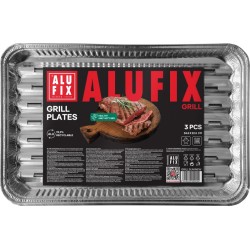 TACKA DO GRILLA 34,5X22,5CM ALUFIX FIX-GRILL ALUMINIOWA 3SZT.