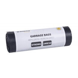 WORKI NA ŚMIECI HDPE ALUFIX ECONOMY CZARNE 120L 10SZT.