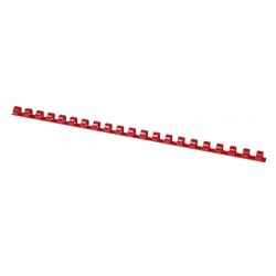GRZBIET PLASTIKOWY 12MM (95 KARTEK) OFFICE PRODUCTS CZERWONY 100 SZT.
