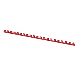 GRZBIET PLASTIKOWY 14MM (125 KARTEK) OFFICE PRODUCTS CZERWONY 100 SZT.