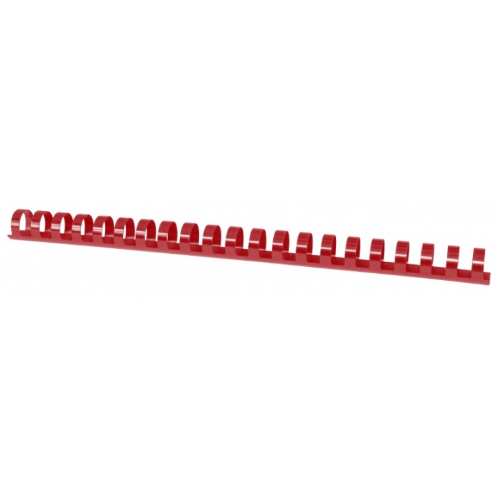 GRZBIET PLASTIKOWY 16MM (145 KARTEK) OFFICE PRODUCTS CZERWONY 100 SZT.