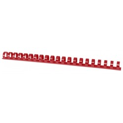 GRZBIET PLASTIKOWY 19MM (165 KARTEK) OFFICE PRODUCTS CZERWONY 100 SZT.