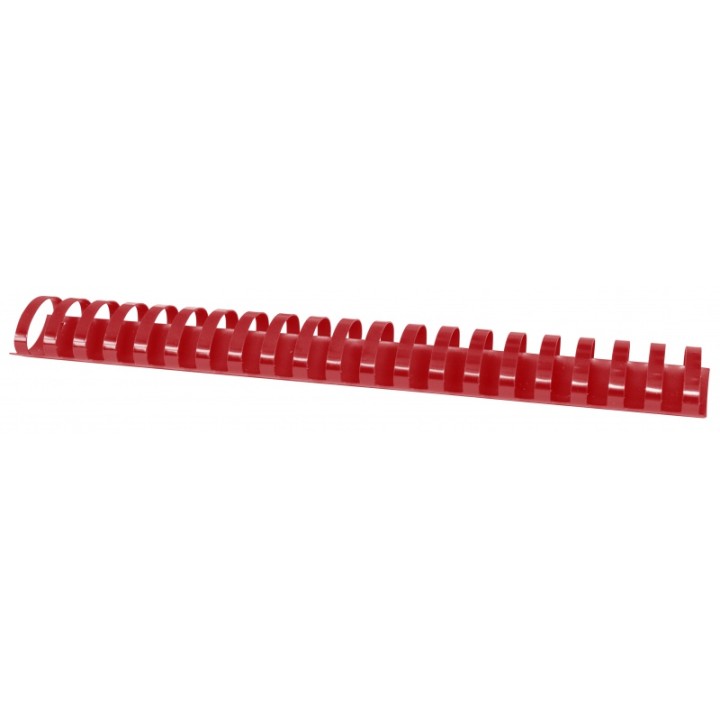GRZBIET PLASTIKOWY 38MM (350 KARTEK) OFFICE PRODUCTS CZERWONY 50 SZT.