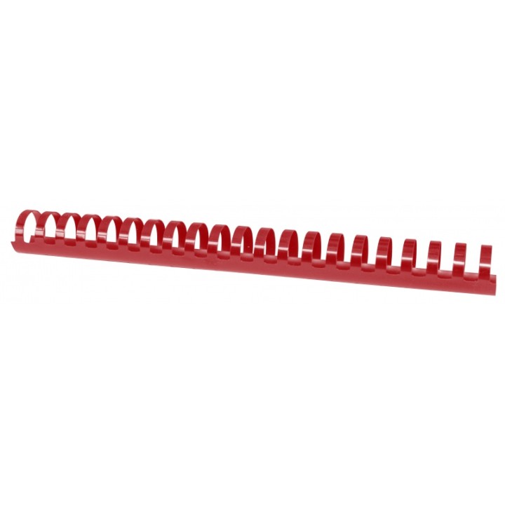 GRZBIET PLASTIKOWY 28,5MM (270 KARTEK) OFFICE PRODUCTS CZERWONY 50 SZT.