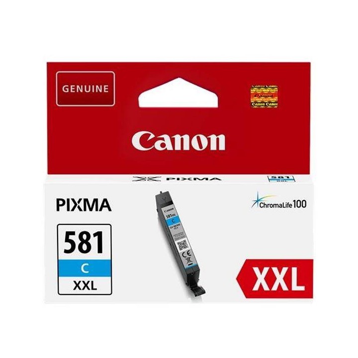 TUSZ ORYGINALNY CANON CLI581C XXL 1995C001 CYAN 830 STRON