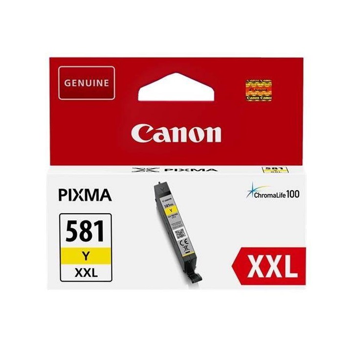 TUSZ ORYGINALNY CANON CLI581Y XXL 1997C001 YELLOW 830 STRON
