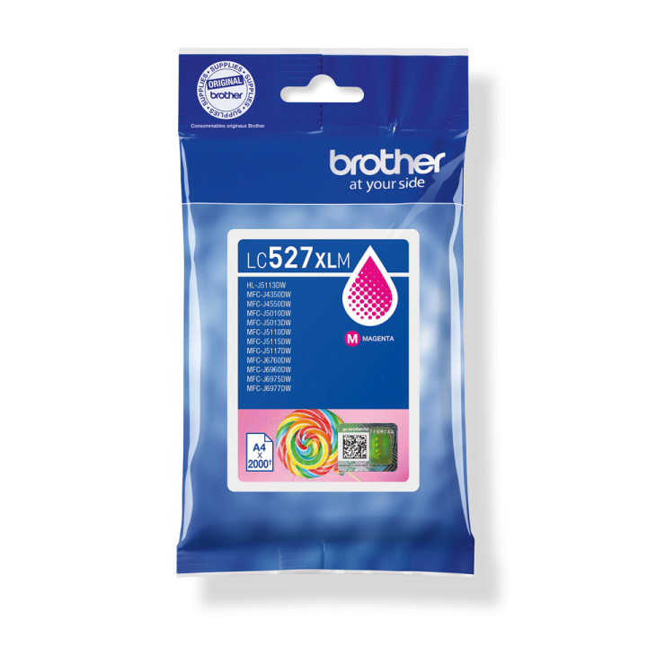Brother oryginalny ink / tusz LC-527XLM, magenta, 2000s