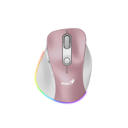 Genius Ergo 9000S Pro Mysz bezprzewodowa, różowa, 2400DPI