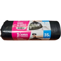 Worki MOCNE ANNA ZARADNA 1100004489 CZARNE 35l 12SZT.
