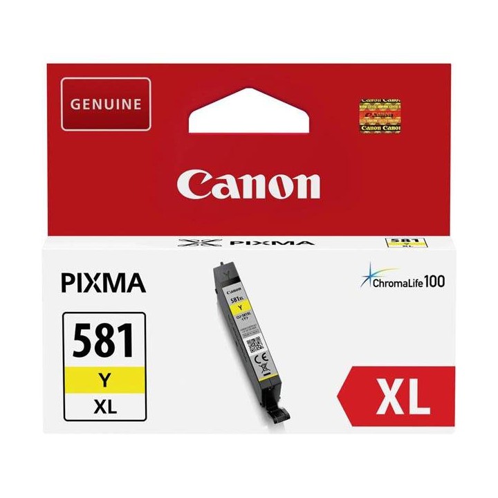 TUSZ ORYGINALNY CANON CLI581Y XL 2051C001 YELLOW 519 STRON