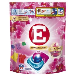 KAPSUŁKI DO PRANIA KOLOROWYCH UBRAŃ E AROMATERAPIA ORCHIDEA 22SZT.