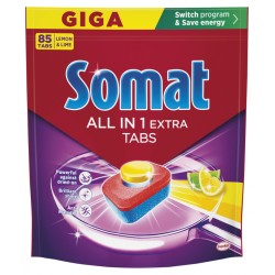 TABLETKI DO ZMYWARKI SOMAT ALL IN 1 EXTRA CYTRYNA I LIMONKA 85SZT.