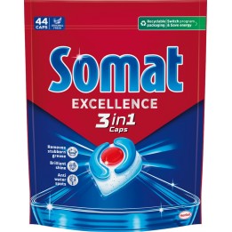 KAPSUŁKI DO ZMYWARKI SOMAT EXCELLENCE 3W1 CYTRYNOWE 44SZT.