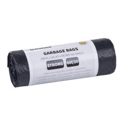 WORKI NA ŚMIECI LDPE MOCNE DONAU HOME CZARNE 60L 20SZT.