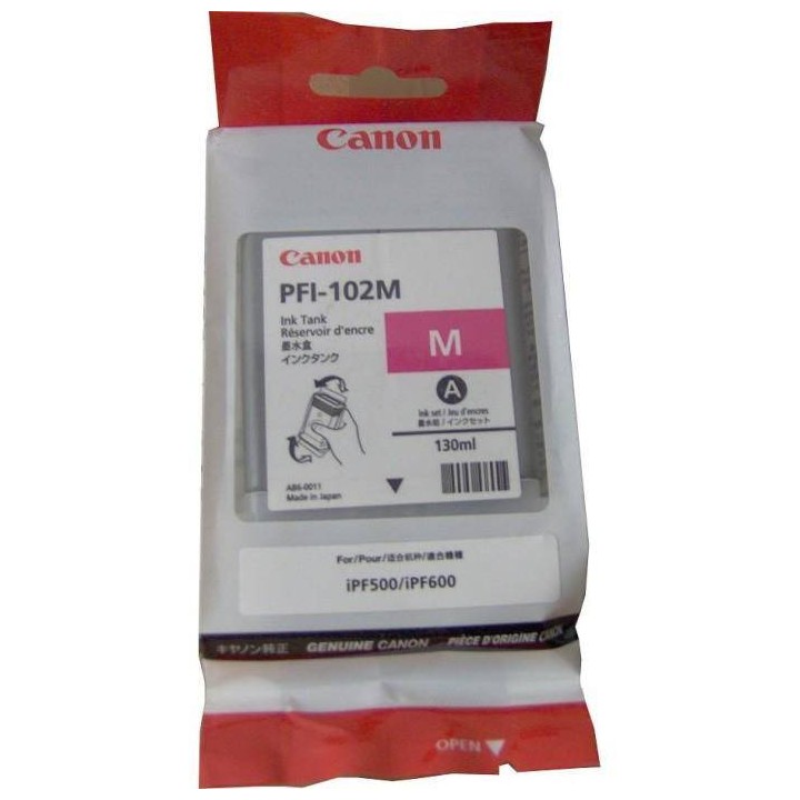 TUSZ ORYGINALNY CANON PFI102M 0897B001 MAGENTA 130 ML