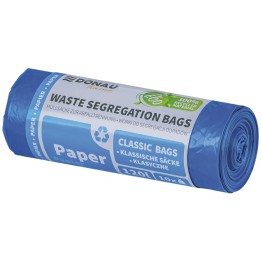 WORKI LDPE DO SEGREGACJI DONAU HOME NIEBIESKIE 120L 10SZT.