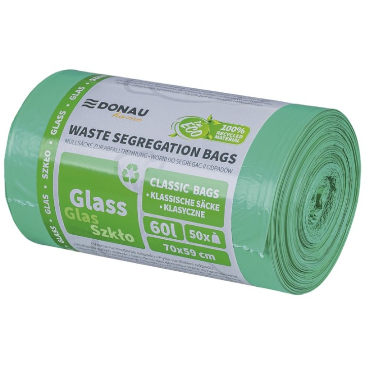 WORKI LDPE DO SEGREGACJI DONAU HOME ZIELONE 60L 50SZT.