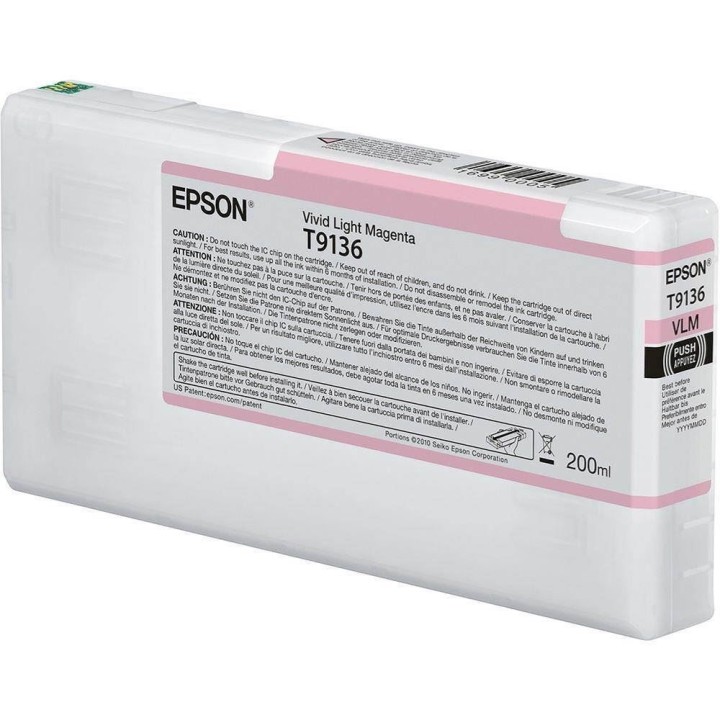 TUSZ ORYGINALNY EPSON T91360N C13T91360N LIGHT MAGENTA 200 ML