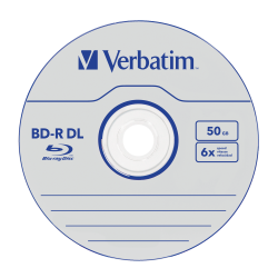 Verbatim BD-R, Dual Layer Printable, 50GB, jewel box, 43735, 6x, cena za 1 sztukę
