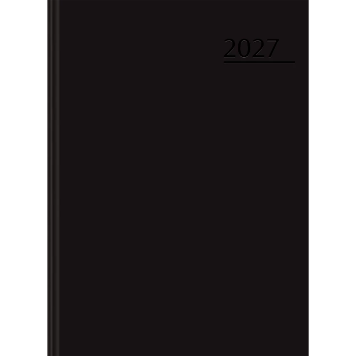 KALENDARZ KSIĄŻKOWY DZIENNY rok 2027 TOP 2000 BASIC 400213581 A5 CZARNY