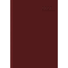 KALENDARZ KSIĄŻKOWY DZIENNY NA ROK 2027 TOP 2000 BASIC 400213582 A5 BORDOWY