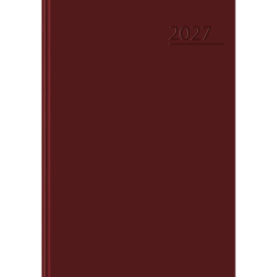 KALENDARZ KSIĄŻKOWY DZIENNY NA ROK 2027 TOP 2000 BASIC 400213582 A5 BORDOWY