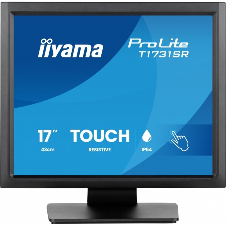 IIYAMA Monitor 17 cali ProLite T1731SR-B2S TN,RESISTIVE,HDMI,DP,VGA,250cd,1000:1, 5ms
